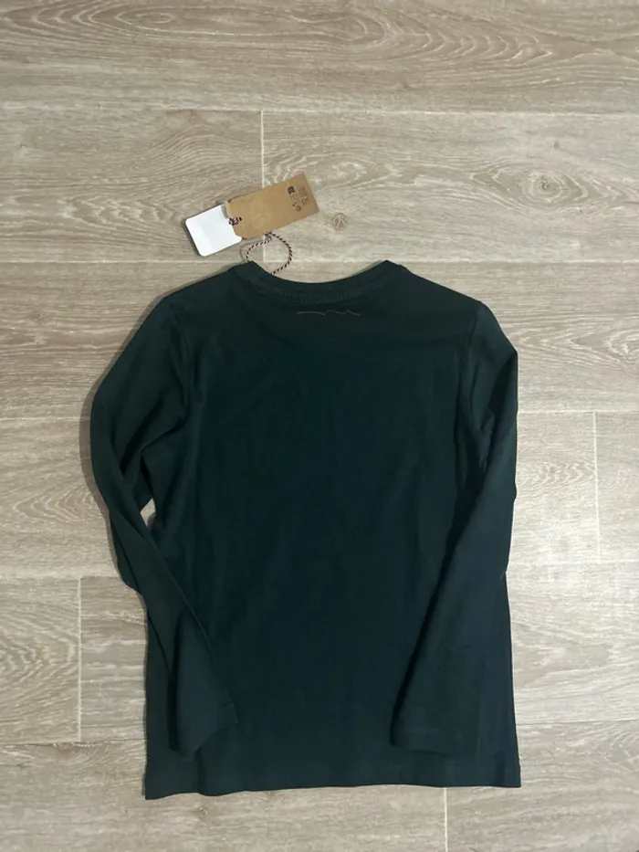 T-shirt à manches longues Teddy Smith vert foncé 10ans - photo numéro 3