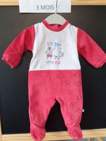 Pyjama grenouillère mixte 3 mois - Absorba