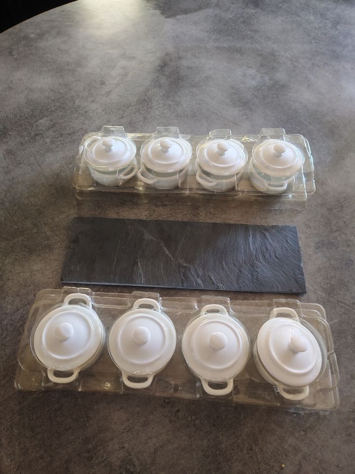 Lot de 8 mini cocottes