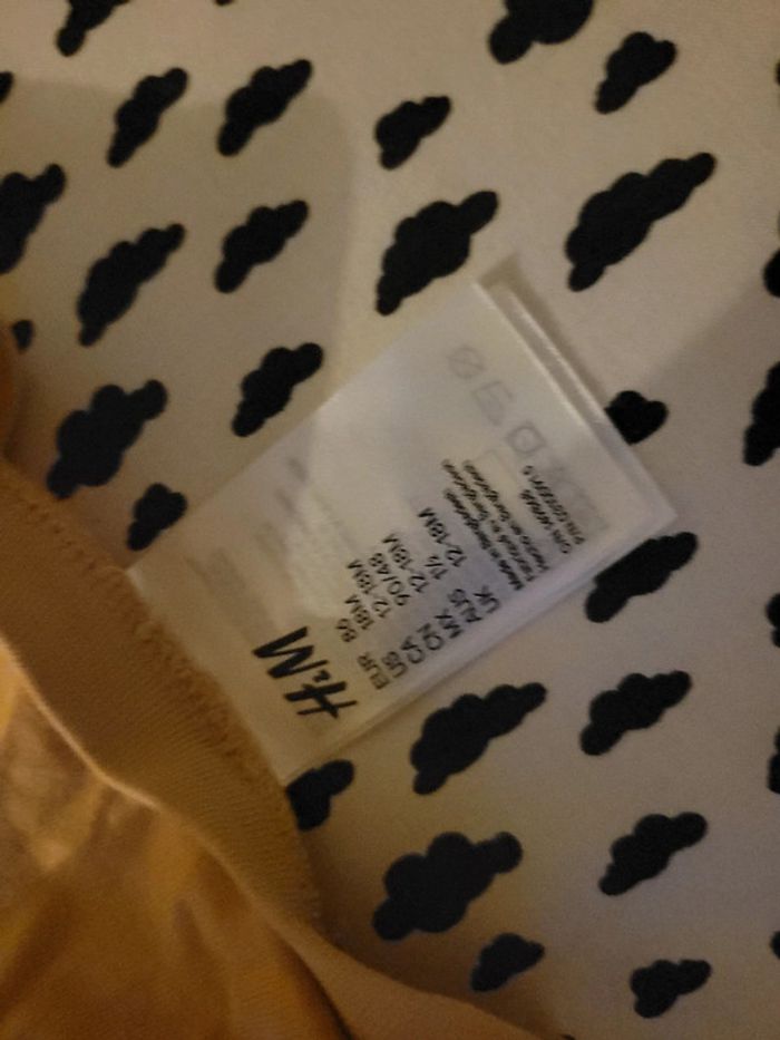Pyjama H&M léger en coton beige – Taille 86 cm Mixte, idéal pour le confort de bébé - photo numéro 3