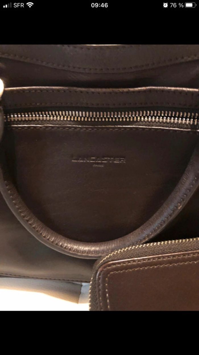 Sac a main en cuir Lancaster et son portefeuille - photo numéro 2
