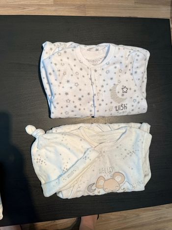 Pyjamas velours 6-9 mois