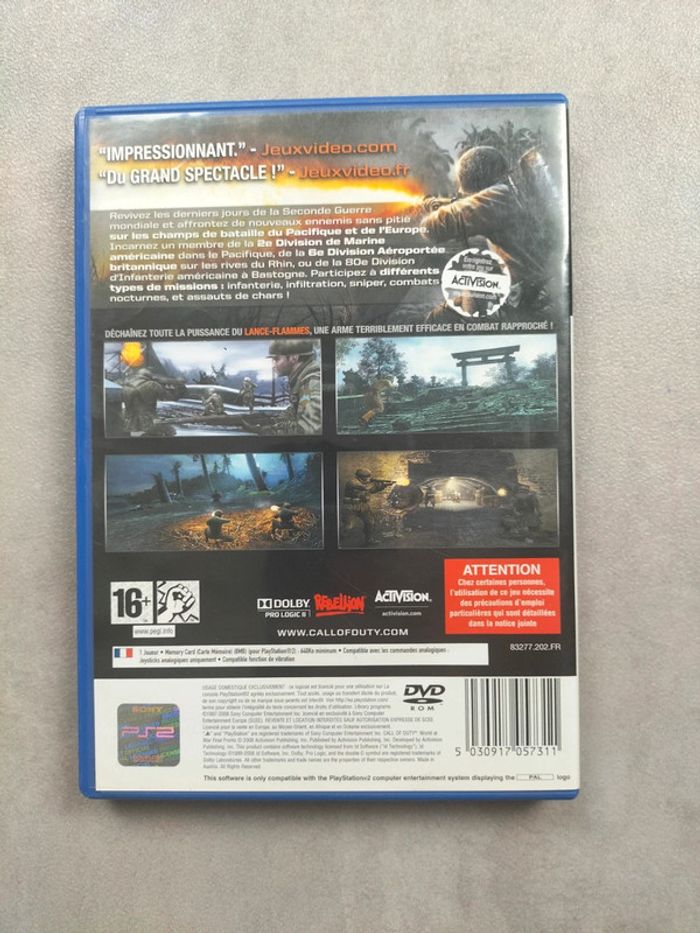 Jeu PS2 – Call of Duty: World at War – Final Fronts - photo numéro 2