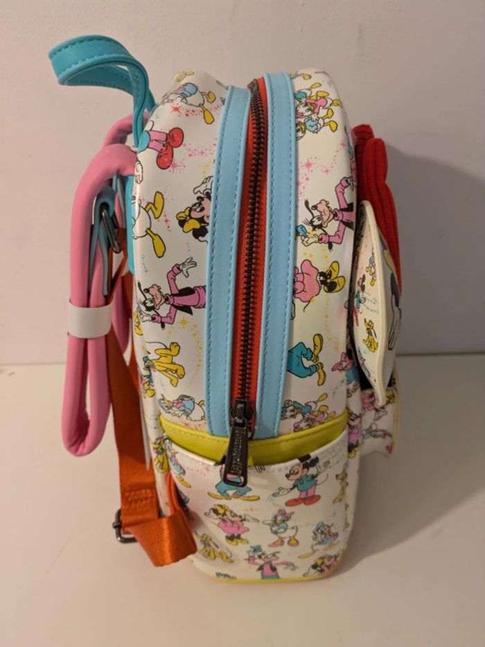 Sac à dos Loungefly Mickey Minnie 100 ans avec ears - photo numéro 4