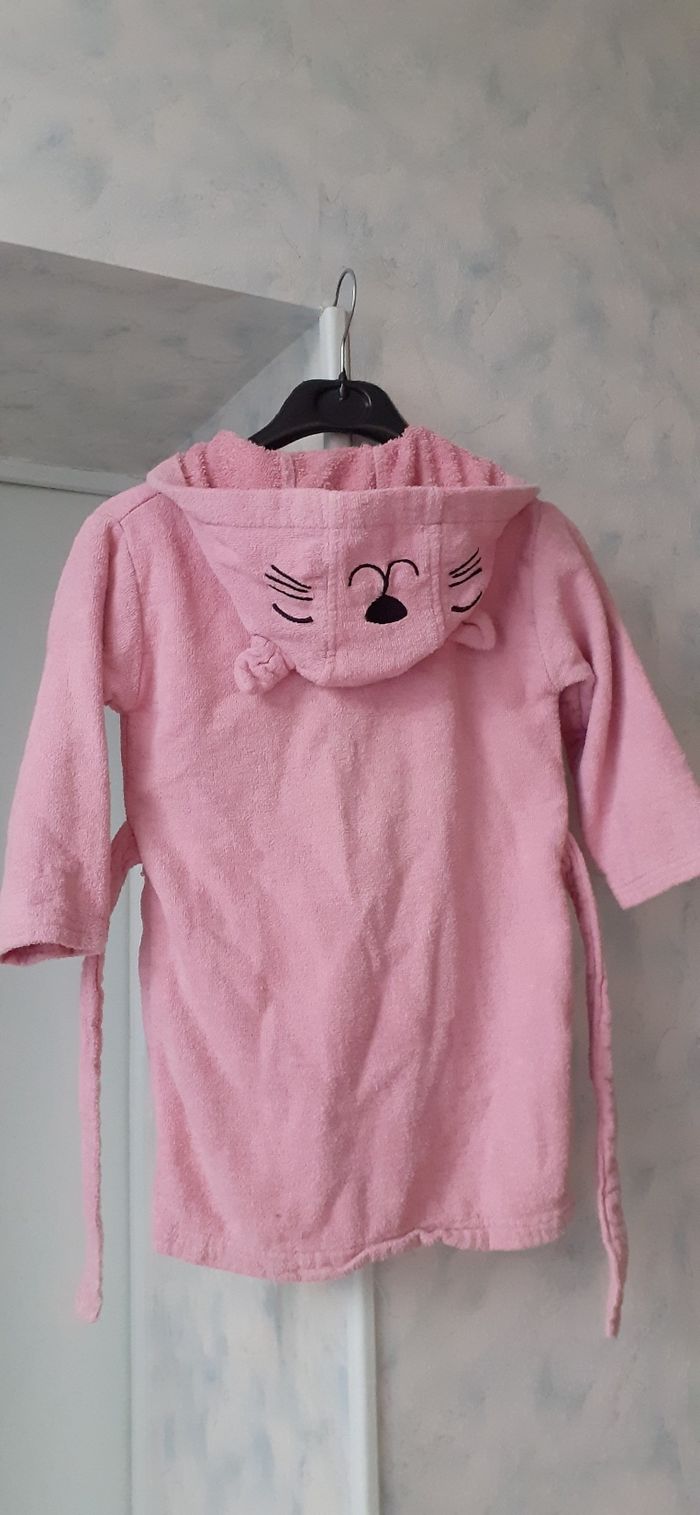 Peignoir éponge fille 3 -4 ans - photo numéro 2