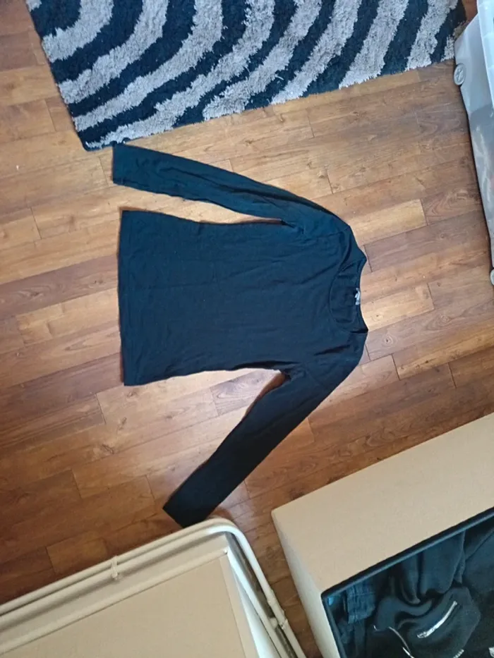 Tee-shirts manche longue noir femme