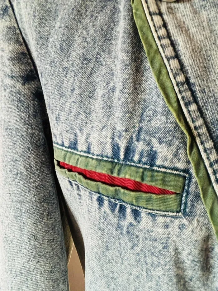 🔷🌿Veste jean Mustang vintage 90s Men’s Denim Jacket Alpine Trachten Y2K size M🌿🔷 - photo numéro 13