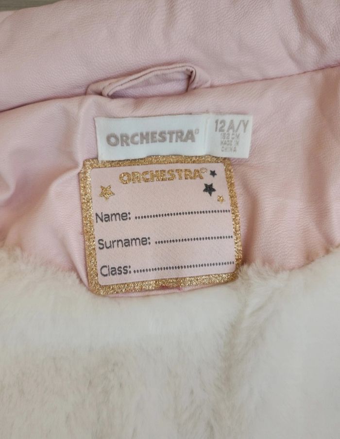 Veste en simili cuir à l'extérieur et fourrée à l’intérieur Orchestra 12 ans neuve - photo numéro 7