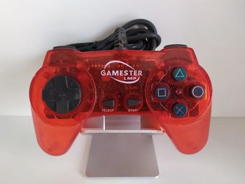 Manette PlayStation 1 PS1 Non officielle gamester LMP rouge transparente