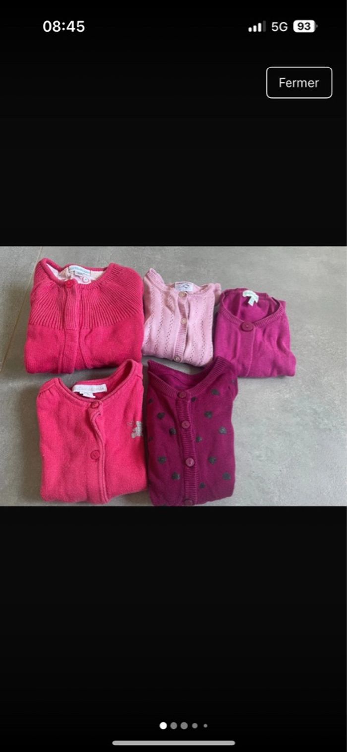 Lots 5 gilet  24/36 mois