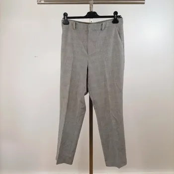 Pantalon droit gris carreaux prince de galles Uniqlo taille S 38 cm A1449