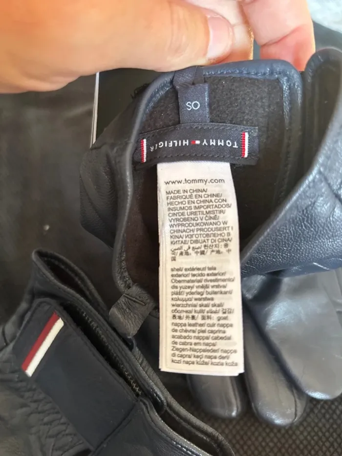 Gants cuir Tommy Hilfiger - photo numéro 4
