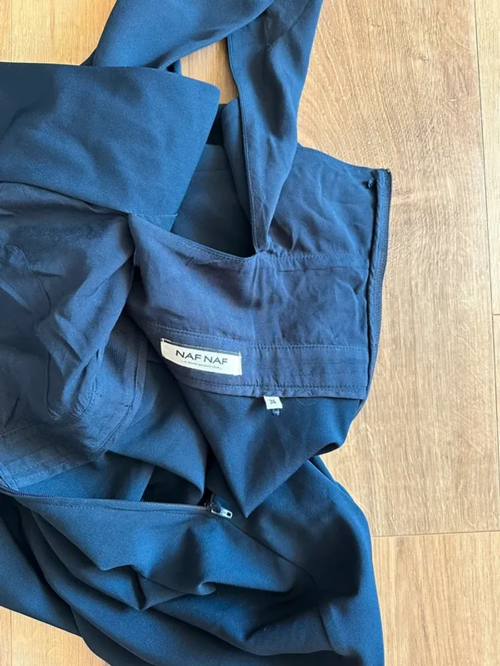 Robe Naf Naf bleu marine taille 36 - photo numéro 4