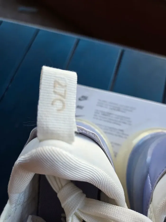Nike air max 270 femme blanc lila taille 37,5 neuves - photo numéro 6