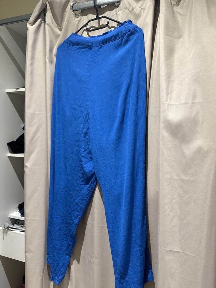Pantalon fluide bleu - photo numéro 3