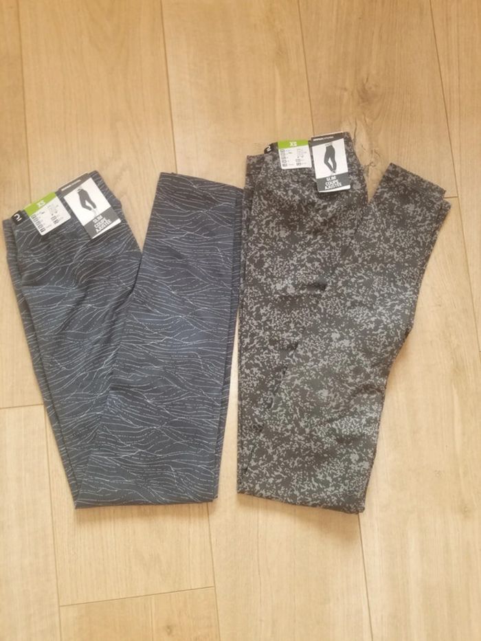 2 leggings taille xs décathlon