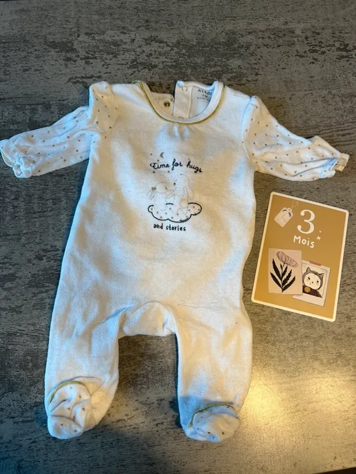 Pyjama fille/mixte 3 mois - photo numéro 3