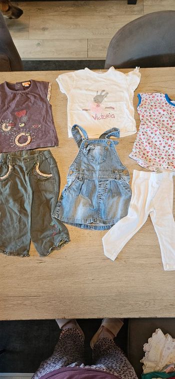 Lot de 3 ensembles pour fille, printemps/été, 18 mois, bon état