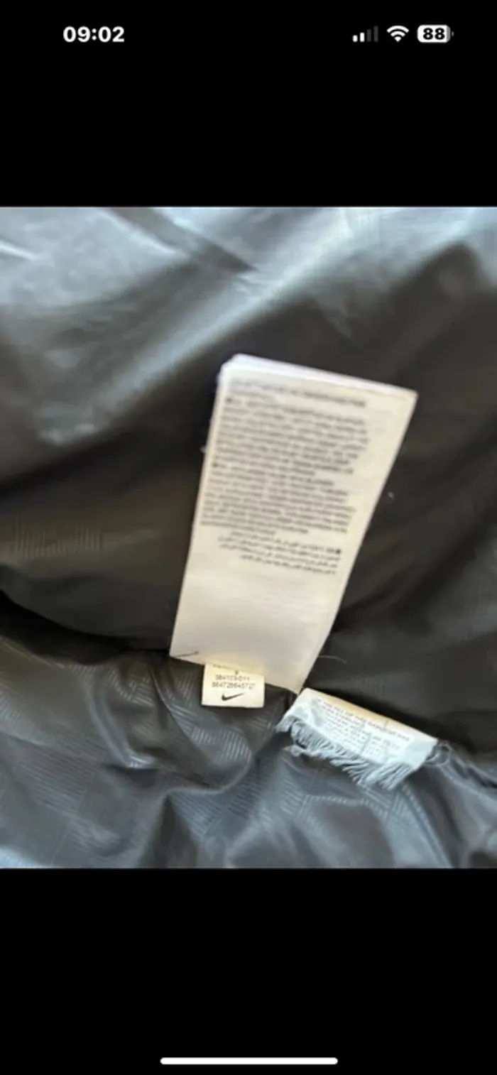 Veste doudoune Nike 550 logo brodé rose taille S - photo numéro 8