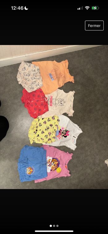 Lot ensemble été short 6 mois