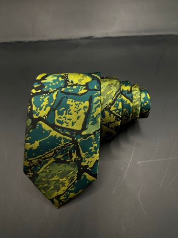 Cravate vintage verte 