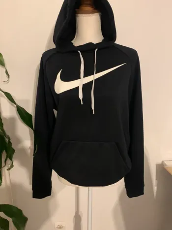 Sweat à capuche Nike Dri-Fit noir – Taille S