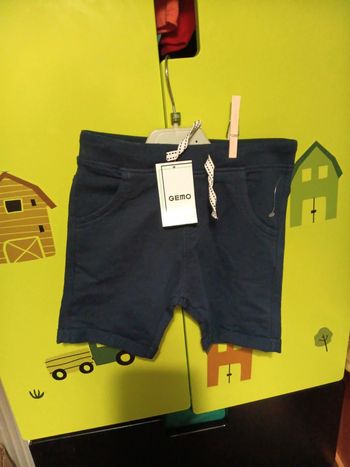 Short 3 ans gemo avec étiquette