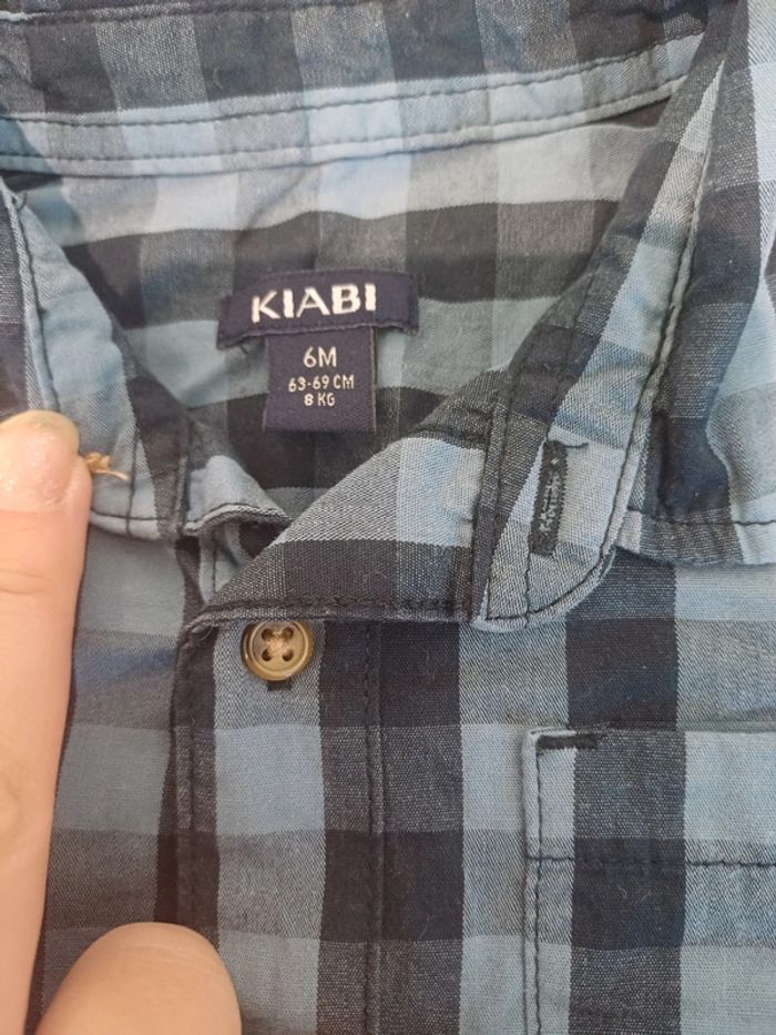 Ensemble chemise kiabi et jeans in extenso taille 6 mois - photo numéro 2