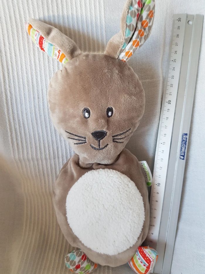 Peluche lapin  laboratoire marque verte - photo numéro 5