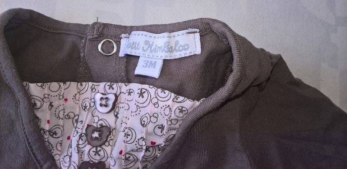 Haut fille 3 mois manches longues Kimbaloo - photo numéro 3