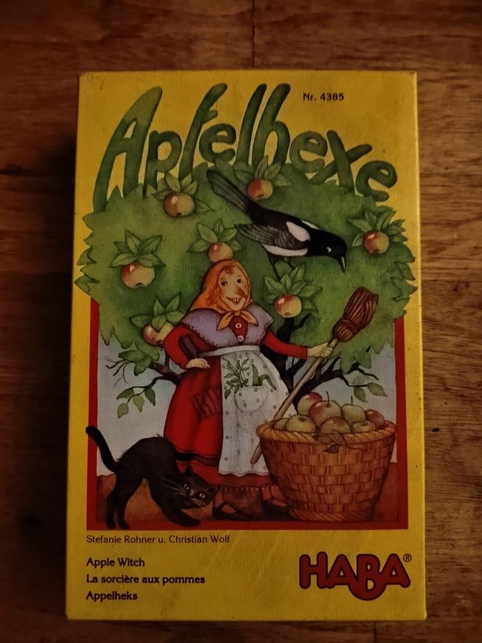 Jeu vintage la sorcière aux pommes