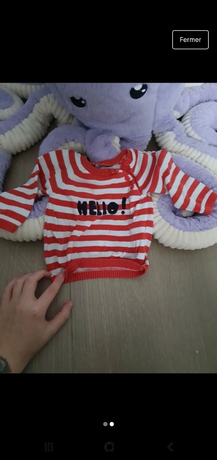 lot de 3 pull 3 mois