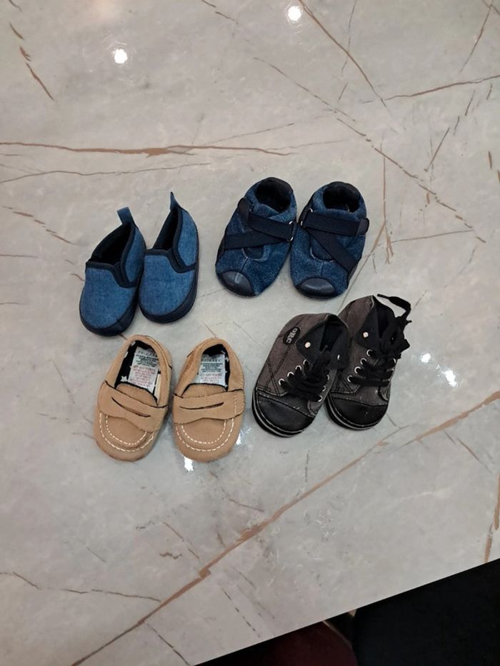 Lot de 4 paires de chaussures bebe garçon