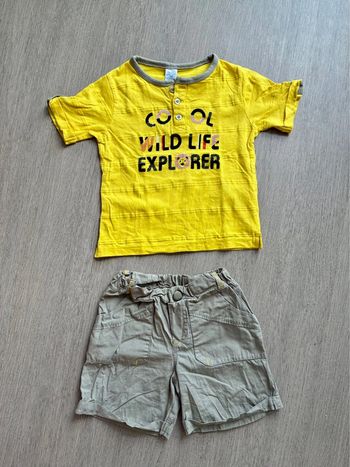Ensemble short t-shirt 18 mois