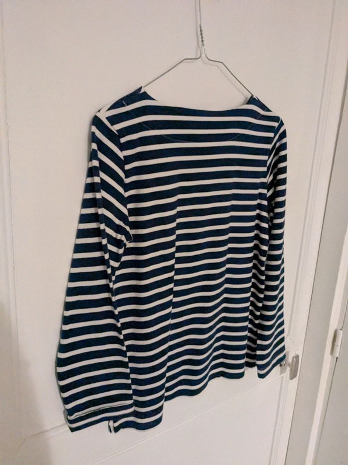 Pull rayé bleu marine et blanc xxs petit bateau marinière - photo numéro 4