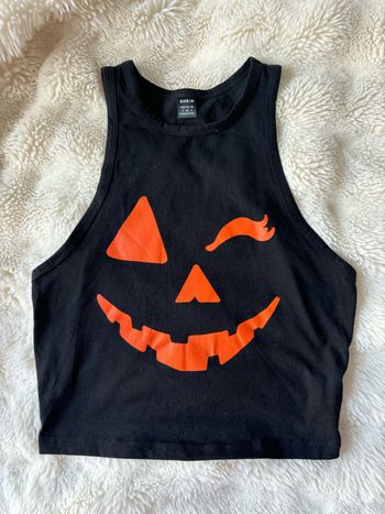 Débardeur femme à motif citrouille d’Halloween