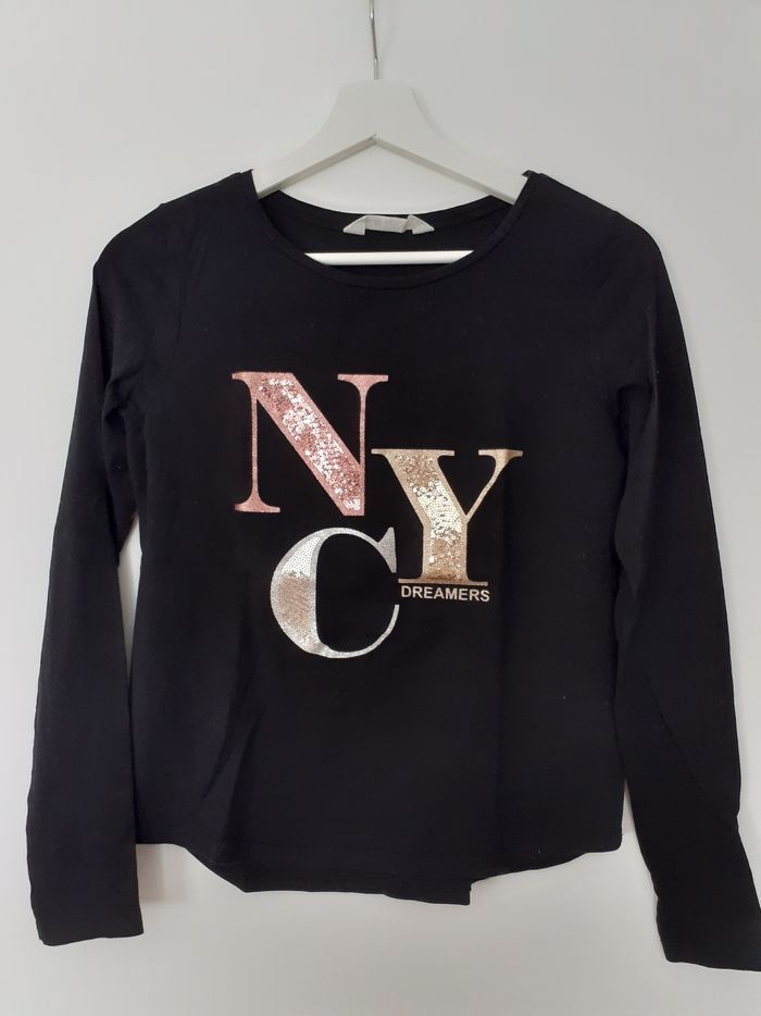 T-shirt fille noir 14 ans H&M