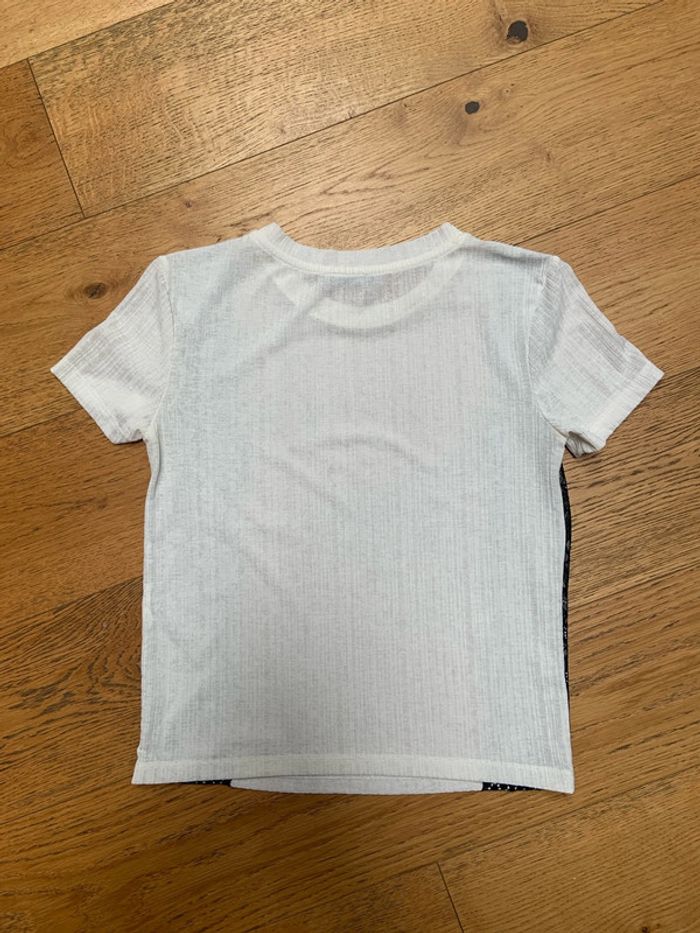 Tee-shirt à manches courtes avec dentelle - photo numéro 3