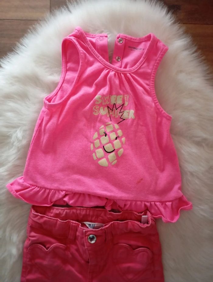 1€ lot fille 3 ans Vertbaudet + jean h&m - photo numéro 2