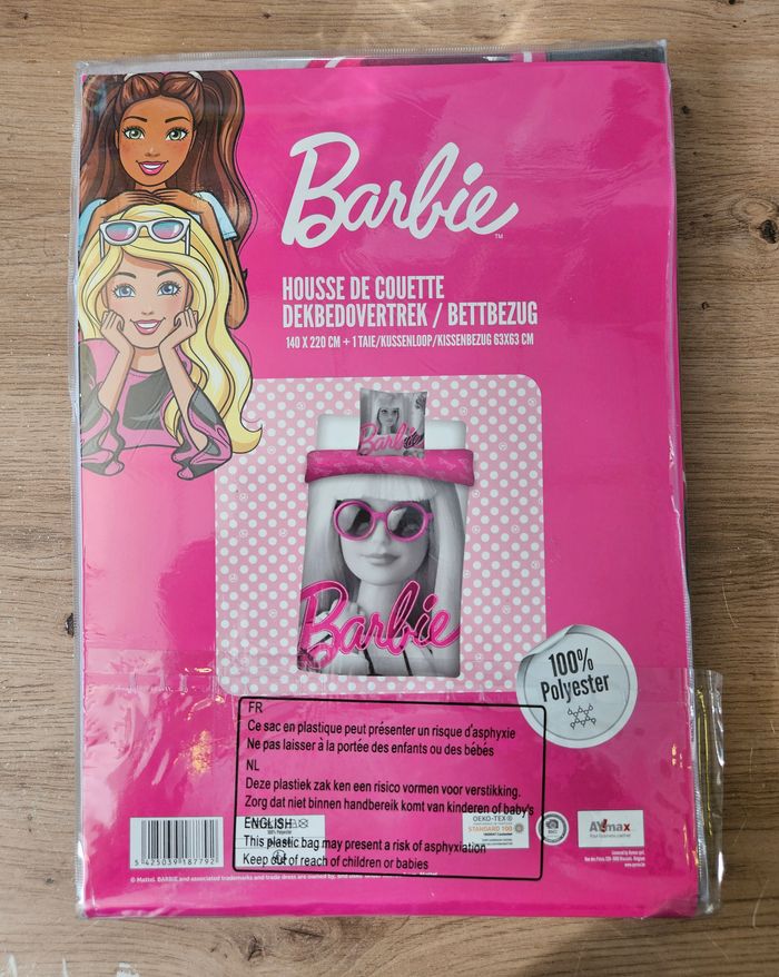Parure de lit simple (housse de couette + taie d'oreiller) - Barbie - Mattel - photo numéro 3