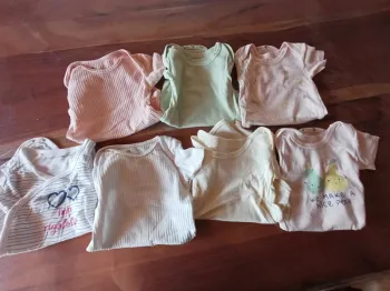 Lot de bodies manches courtes