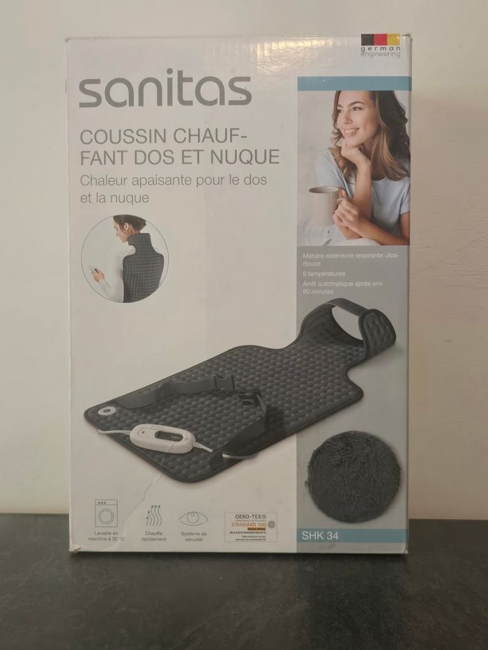 Coussin chauffant dos et nuque.