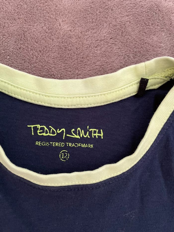 T-shirt Teddy Smith bleu 12 ans - photo numéro 2