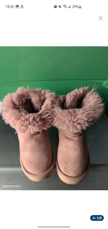 Bottines fourrées fille T 24