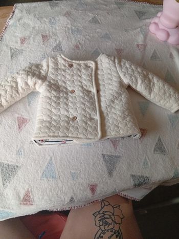 Veste coeur blanc