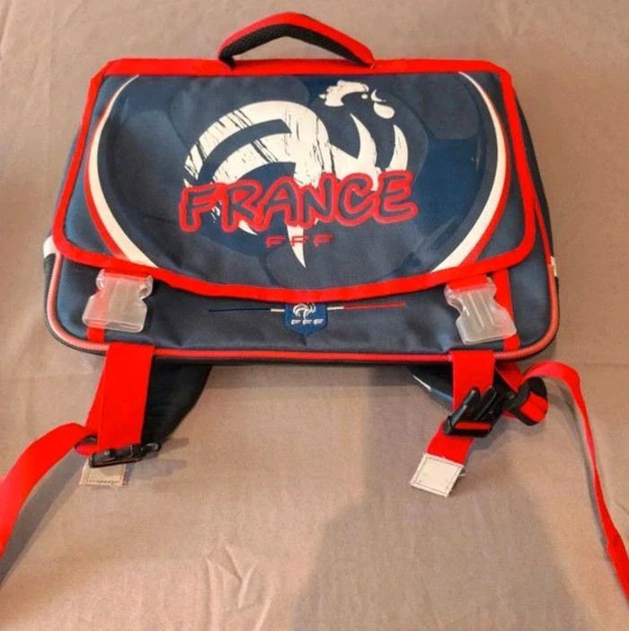 Cartable et sa trousse Assortie Équipe de France de football - photo numéro 3