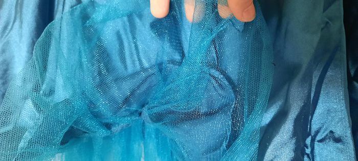 Robe de cérémonie cintrée Bleu-verte - photo numéro 2