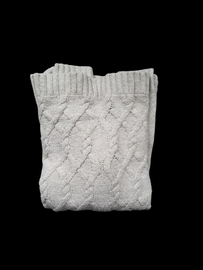 Pull femme Tommy Hilfiger – maille torsadée beige/blanc cassé, taille M - photo numéro 5