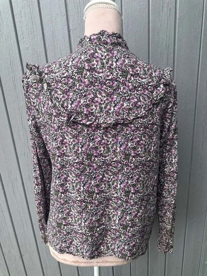 Blouse manches longues légère été fleuri colorée promod 40/L - photo numéro 5