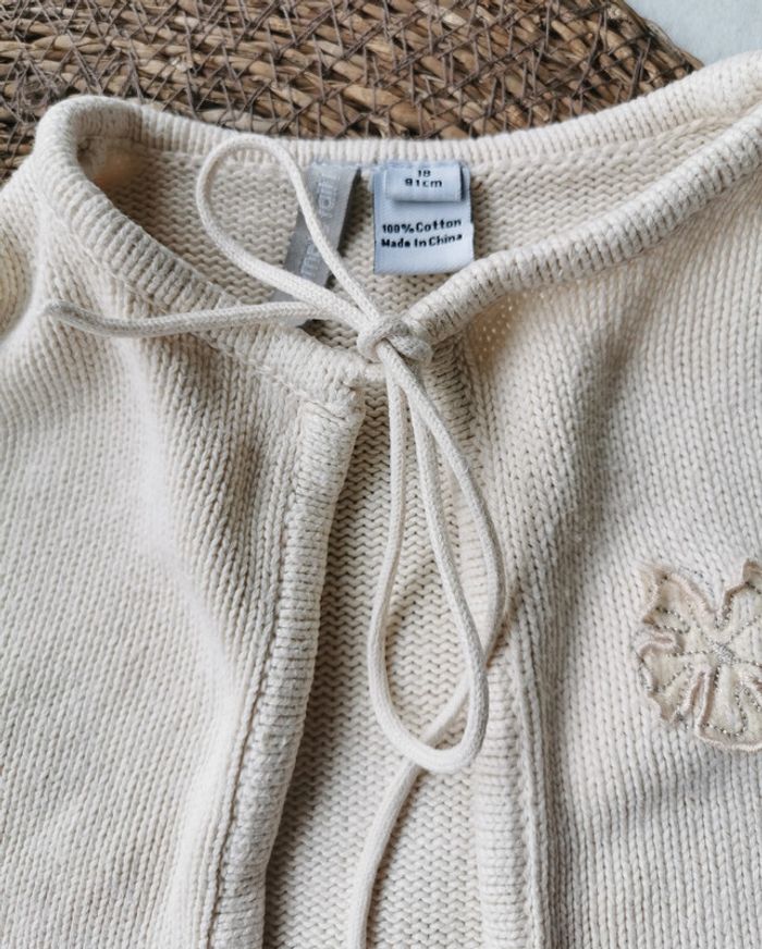 Gilet 👣 fermeture cordon, beige/crème , tout compte fait, 18 mois - photo numéro 4